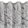 Zasłona z lekkiej tkaniny z srebrnym wzorem marmurkowym - 140 x 270 cm - biały 6