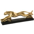 Puma złota figurka dekoracyjna - 46 x 9 x 15 cm - złoty 2