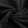 Ręcznik DAMLA z welurową bordiurą - 70 x 140 cm - czarny 5