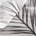EUROFIRANY PREMIUM Komplet pościeli z makosatyny bawełnianej z motywem palmowych liści - 220 x 200 cm - stalowy 4