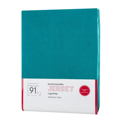 DESIGN 91 Prześcieradło z bawełny JERSEY z gumką, gramatura 125 g/m2 DESIGN 91 Prześcieradło z bawełny JERSEY z gumką, gramatura 125 g/m2 - 220 x 200 x 30 cm