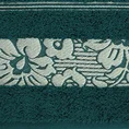 EUROFIRANY CLASSIC Ręcznik SYLWIA 1 z żakardową bordiurą tkaną w ornamentowy wzór - 70 x 140 cm - turkusowy 2