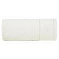 Ręcznik z welurową bordiurą przetykaną błyszczącą nicią - 50 x 90 cm - kremowy 3