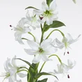 LILIA MARTAGON sztuczny kwiat dekoracyjny z płatkami z jedwabistej tkaniny - 83 cm - biały 2
