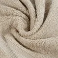 Ręcznik ALTEA z bordiurą z melanżowym pasem w stylu eko - 50 x 90 cm - beżowy 5