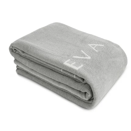EVA MINGE Miękki dwustronny koc SILK akrylowo-bawełniany biało-srebrny EVA MINGE Miękki dwustronny koc SILK akrylowo-bawełniany biało-srebrny - 220 x 240 cm