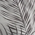 EUROFIRANY PREMIUM Komplet pościeli z makosatyny bawełnianej z motywem palmowych liści - 220 x 200 cm - stalowy 2