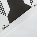 DIVA LINE Komplet pościeli DIVA 3 z wysokogatunkowej satyny bawełnianej z nadrukiem w pepitkę - 160 x 200 cm - czarny 4