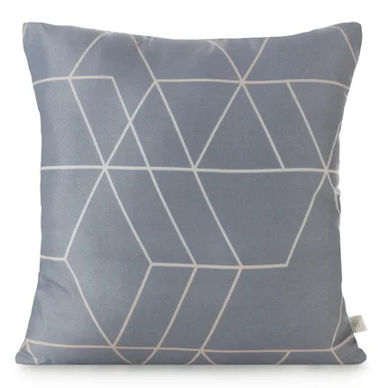 DESIGN 91 Poszewka GEO 02 z mikrofibry z nadrukiem geometrycznym DESIGN 91 Poszewka GEO 02 z mikrofibry z nadrukiem geometrycznym - 40 x 40 cm