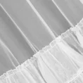 Firana gotowa CHARLOTTE 5 z lśniącej organdyny peru z pięcioma falbanami - 140 x 250 cm - biały 10