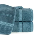 ELLA LINE ręcznik bawełniany TAYLOR z ozdobnym stebnowaniem i bordiurą w paseczki - 50 x 90 cm - ciemnoniebieski 1
