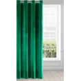 Zasłona SAMANTA z miękkiego i błyszczącego welwetu - 140 x 250 cm - zielony 2