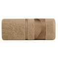 EUROFIRANY CLASSIC Ręcznik SYLWIA 2 z żakardową bordiurą z falującym wzorem - 50 x 90 cm - brązowy 3