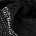 ELLA LINE ręcznik bawełniany TAYLOR z ozdobnym stebnowaniem i bordiurą w paseczki - 50 x 90 cm - czarny 5
