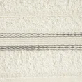 Ręcznik z bordiurą z błyszczącą nitką - 70 x 140 cm - kremowy 2