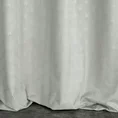 Zasłona JULIA z miękkiego welwetu z wytłaczanym geometrycznym wzorem wachlarzy - 140 x 250 cm - szary 3