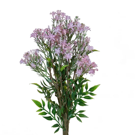 DROBNE KWIATUSZKI bukiet,  kwiat sztuczny dekoracyjny - ∅ 1.5 x 50 cm - różowy