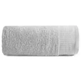 Ręcznik STELLA z bawełny z żakardową bordiurą z drobnymi punkcikami - 50 x 90 cm - srebrny 3
