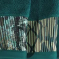 EWA MINGE Komplet ręczników CARLA w eleganckim opakowaniu, idealne na prezent! - 2 szt. 70 x 140 cm - turkusowy 4