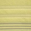Ręcznik z bordiurą przetykaną błyszczącą nicią - 50 x 90 cm - żółty 2