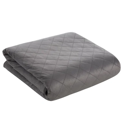 DESIGN 91 Narzuta LUIZ 5 welwetowa pikowana metodą hot press w geometryczny wzór DESIGN 91 Narzuta LUIZ 5 welwetowa pikowana metodą hot press w geometryczny wzór - 220 x 240 cm