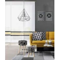 Lampa WIRE z metalowym kloszem o nowoczesnej geometrycznej formie - ∅ 19 x 31 cm - złoty 4