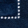 Miękki bawełniany dywanik CHIC zdobiony kryształkami - 50 x 70 cm - granatowy 3