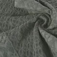 Ręcznik z żakardowym wzorem - 70 x 140 cm - stalowy 5