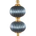 Lampa stojąca AGNES z welwetowym niebieskim abażurem - ∅ 46 x 174 cm - niebieski 4