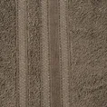 Ręcznik JUDY z bordiurą podkreśloną błyszczącą nicią - 70 x 140 cm - brązowy 2