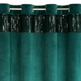Zasłona JASPER z welwetu zdobiona połyskującym pasem cekinów - 140 x 250 cm - ciemnoturkusowy 6