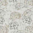 Zasłona MIRA z tkaniny z dodatkiem lnu w stylu eko zdobiona nadrukiem polnych kwiatów - 140 x 250 cm - naturalny 9