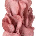 SZTUCZNY KWIAT dekoracyjny z pianki foamiran obsypany brokatem - 112 cm - różowy 2
