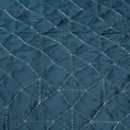 EUROFIRANY PREMIUM Narzuta welwetowa, przeszywana grubą nicią - 220 x 240 cm - granatowy 5