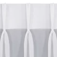 Firana VIOLET z gładkiego mlecznego woalu wykończona szwem obciążającym - 300 x 150 cm - biały 5