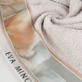 EVA MINGE Ręcznik MINGE 6 z bordiurą zdobioną fantazyjnym nadrukiem roślinnym - 50 x 90 cm - beżowy 5