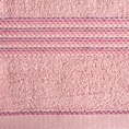 Ręcznik bawełniany z ozdobnym stebnowaniem - 70 x 140 cm - liliowy 2