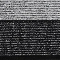 Ręcznik LEON z żakardowym wzorem w paski - 50 x 90 cm - czarny 2