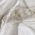 DIVA LINE Firana ANNE zdobiona mereżką, ornamentowym wzorem z welwetu i haftem - 140 x 270 cm - biały 6