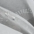 Firana z etaminy z nadrukiem srebrnych baldachów - 300 x 250 cm - biały 6