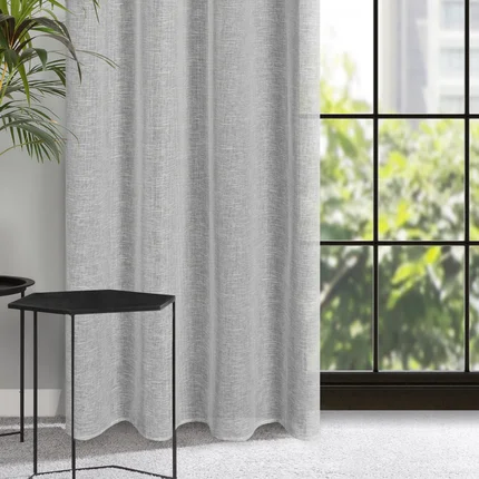 Zasłona AMARI o lekkim splocie w stylu eko Zasłona AMARI o lekkim splocie w stylu eko - 140 x 250 cm