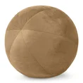 Poduszka dekoracyjna w formie kuli z welwetu GAJA - ∅ 24 cm - miodowy 1