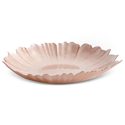 TERRA COLLECTION Misa AVINION ze szkła dekoracyjnego w formie kwiatu TERRA COLLECTION Misa AVINION ze szkła dekoracyjnego w formie kwiatu - 39 x 41 x 7 cm