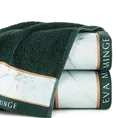 EVA MINGE Ręcznik EVA 5 z puszystej bawełny z bordiurą zdobioną designerskim nadrukiem - 30 x 50 cm - miętowy 1