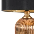 Lampa dekoracyjna z welwetowym abażurem - ∅ 41 x 65 cm - czarny 2