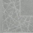 Dywanik łazienkowy NIKA z bawełny, dobrze chłonący wodę z geometrycznym wzorem wykończony błyszczącą nicią - 50 x 70 cm - szary 4