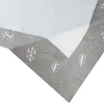 Obrus ELIE z ozdobną kryzą i aplikacją ze śnieżynkami - 85 x 85 cm - kremowy 3