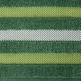 EUROFIRANY CLASSIC Ręcznik bawełniany GRACJA z ozdobną bordiurą w pasy - 70 x 140 cm - butelkowy zielony 2