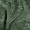 Zasłona OCTAVIA z miękkiego welwetu z wycinanym wzorem liści - 140 x 250 cm - ciemnomiętowy 11
