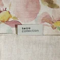 TERRA COLLECTION Pościel SEVILLE 11 z bawełny zdobiona malarskim nadrukiem w kwiaty - 220 x 200 cm - beżowy 17